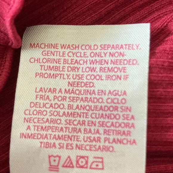 No Boundaries NWT Tank Top Women Size Small Maroon Buttons - Picture 10 of 10